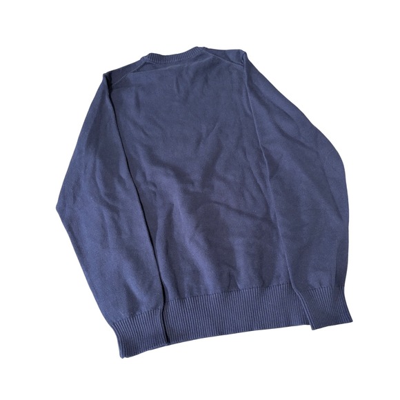 Duluth Trading Co Mens Strongbox Crewneck Sweater Size S Navy Cotton NWT - Picture 2 of 5